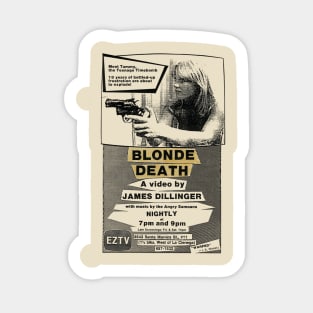 Blonde Death original screening flyer Sticker